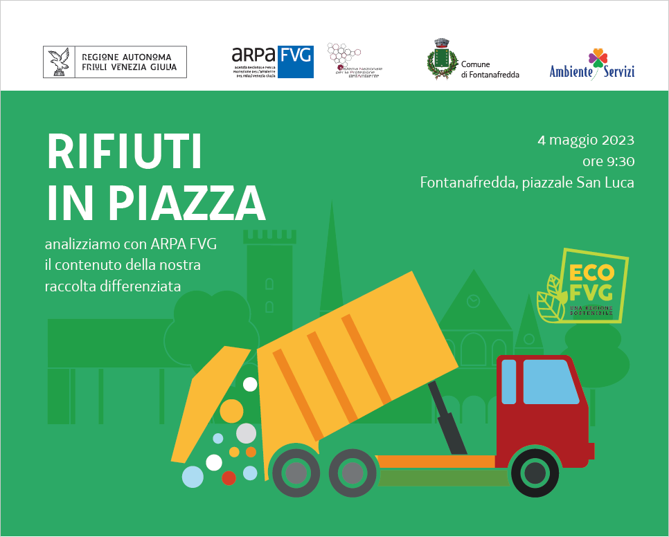 Rifiuti in piazza a Fontanafredda: analizziamo insieme la qualità dei nostri rifiuti!