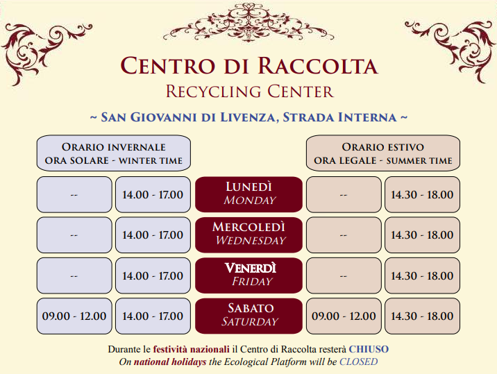 Comune di Sacile: refuso calendario 2023