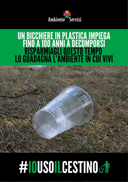 Bicchiere in plastica