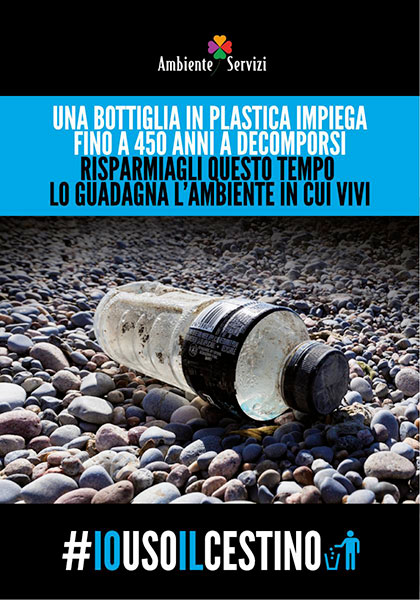 Bottiglia in plastica